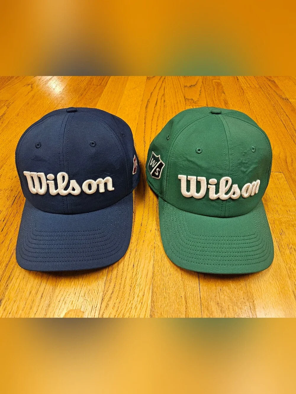 2 Wilson Golf Hats With University Of Illinois Logo On The Back